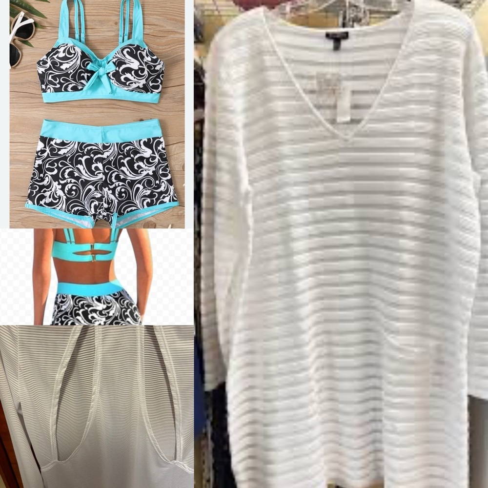 Bnwt cover/bnwt swim suit